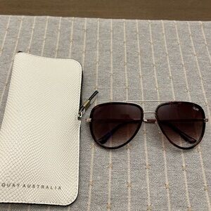 Quay Australia Black and Brown Sunglasses
